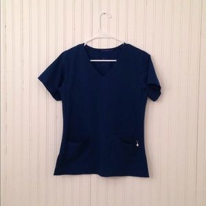 Vera Bradley | Dark Turquoise Scrub Top Small